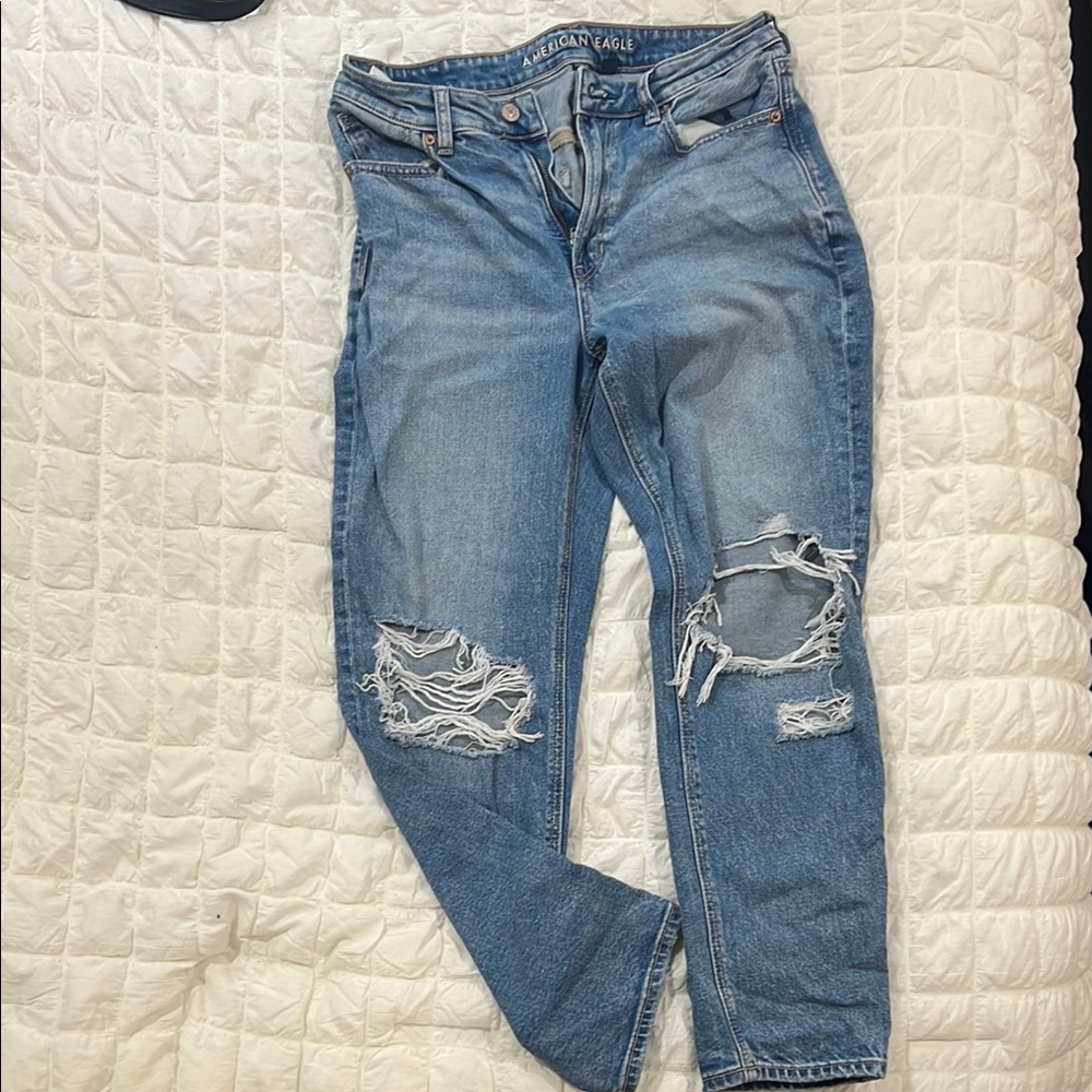 American Eagle Outfitters strigid mom Jeans